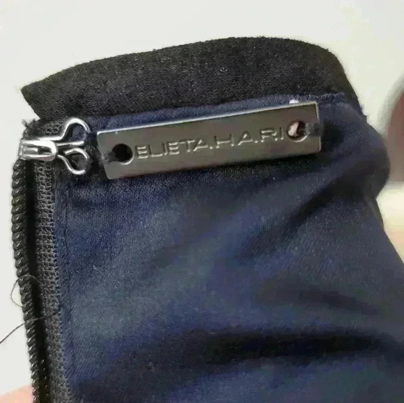 ELIE TAHARI black sequin peplum dress. Size 8 - Picture 11 of 11